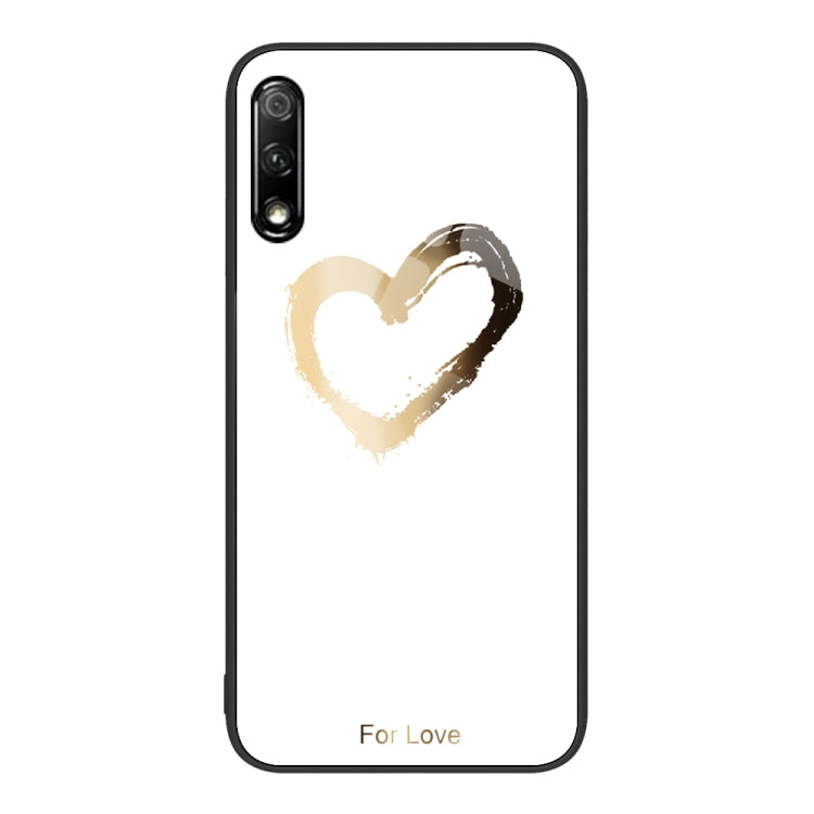 For Honor 9X Colorful Painted Glass Phone Case