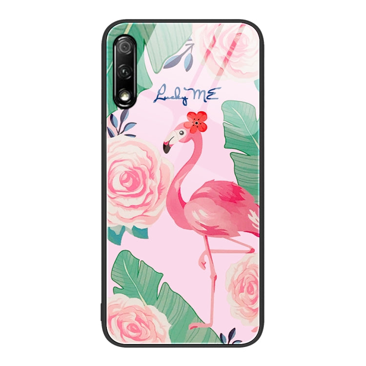 For Honor 9X Colorful Painted Glass Phone Case