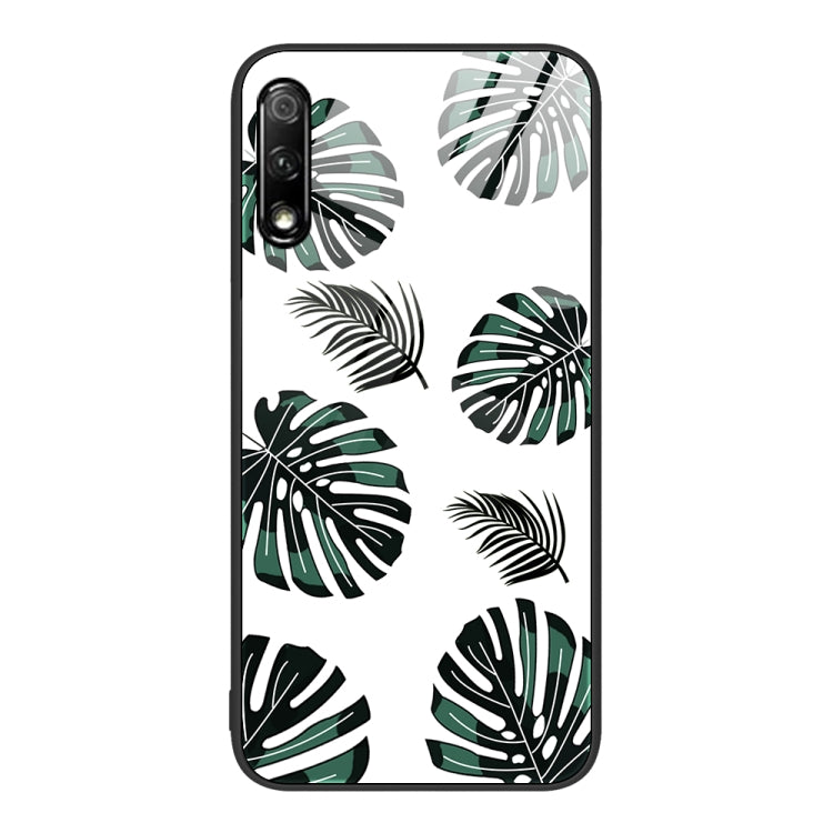For Honor 9X Colorful Painted Glass Phone Case