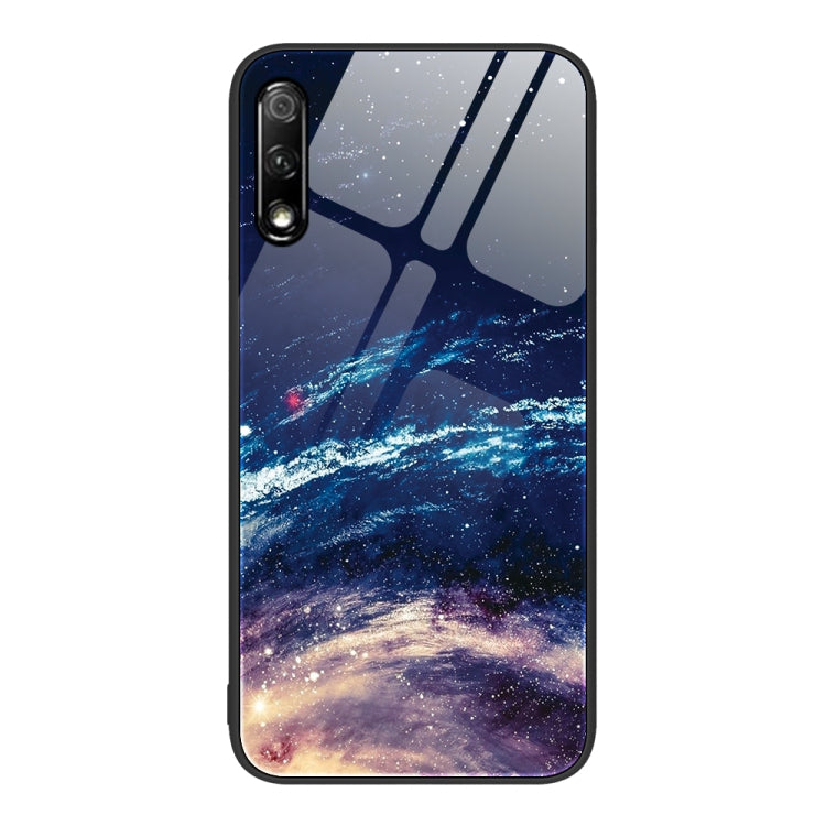 For Honor 9X Colorful Painted Glass Phone Case