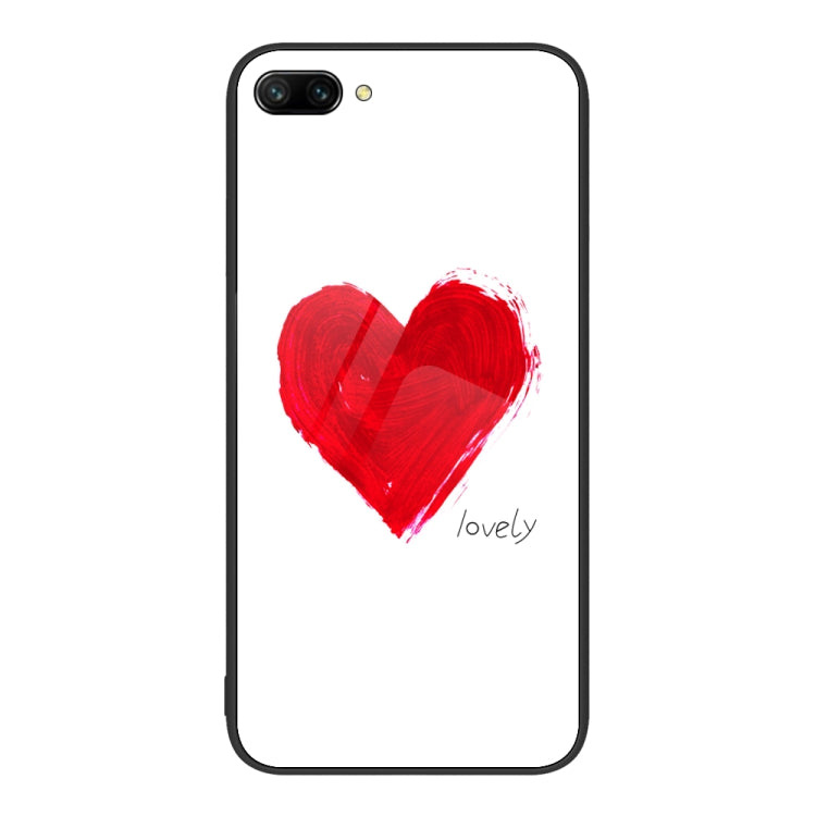 For Honor 10 Colorful Painted Glass Phone Case