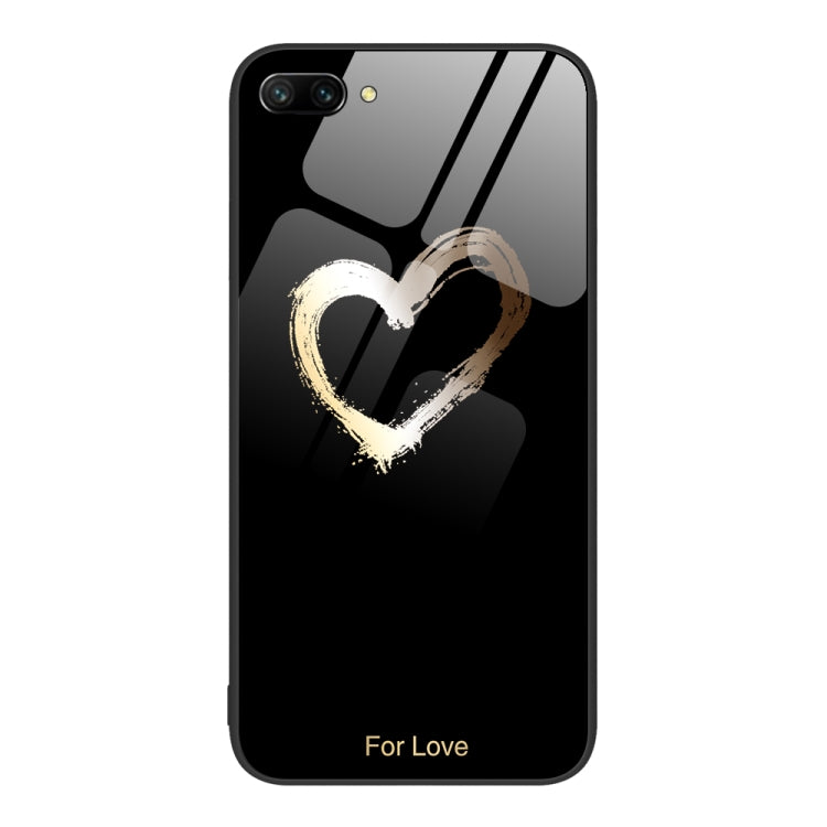 For Honor 10 Colorful Painted Glass Phone Case