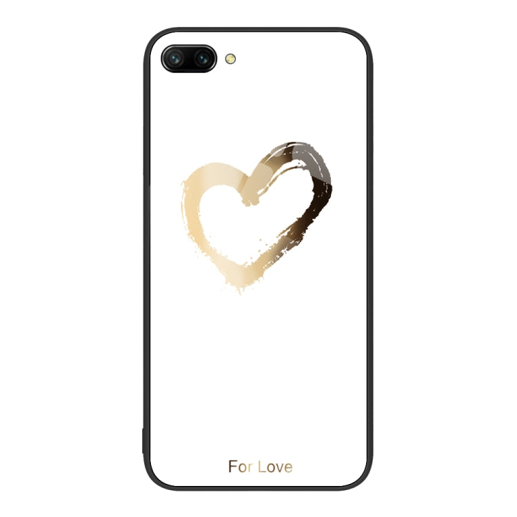 For Honor 10 Colorful Painted Glass Phone Case