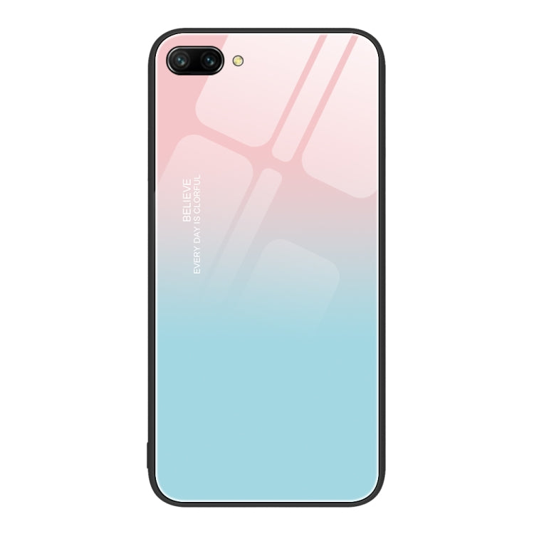 For Honor 10 Colorful Painted Glass Phone Case