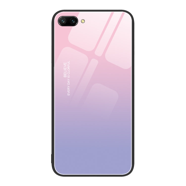 For Honor 10 Colorful Painted Glass Phone Case