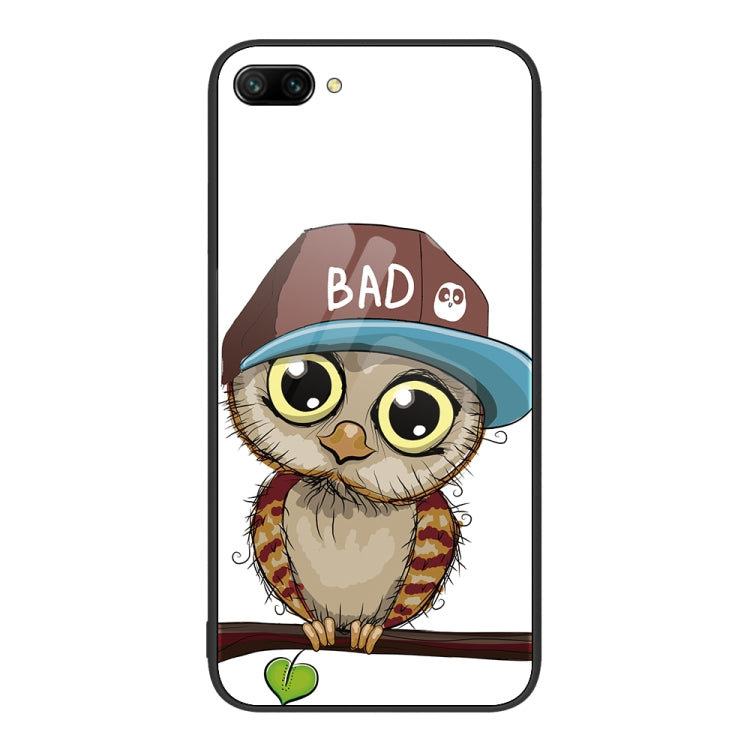For Honor 10 Colorful Painted Glass Phone Case