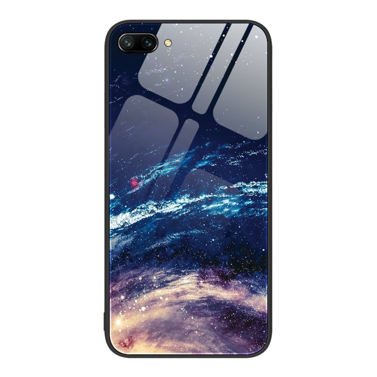 For Honor 10 Colorful Painted Glass Phone Case