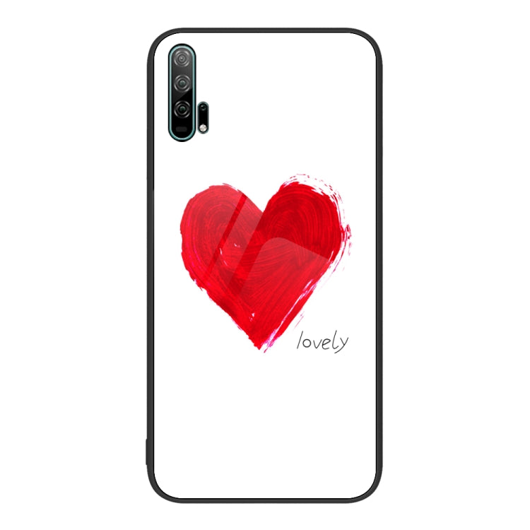 For Honor 20 Pro Colorful Painted Glass Phone Case