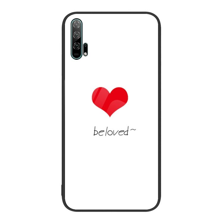 For Honor 20 Pro Colorful Painted Glass Phone Case