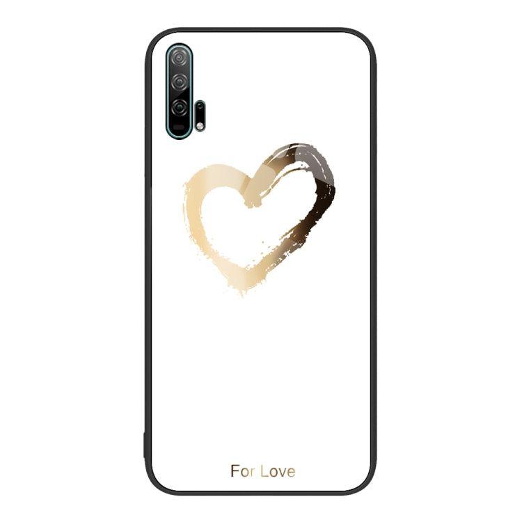 For Honor 20 Pro Colorful Painted Glass Phone Case