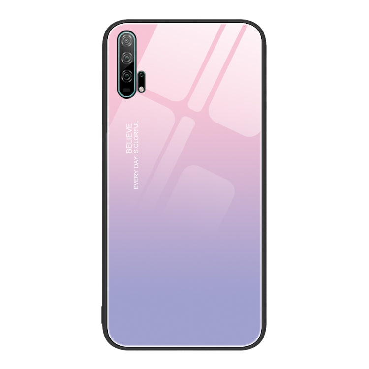 For Honor 20 Pro Colorful Painted Glass Phone Case