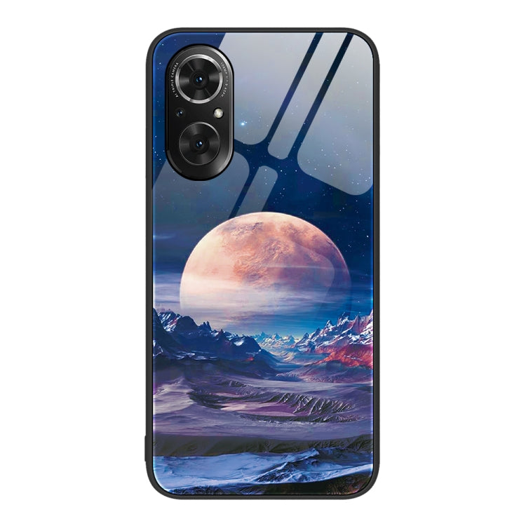 For Honor 50 SE Colorful Painted Glass Phone Case