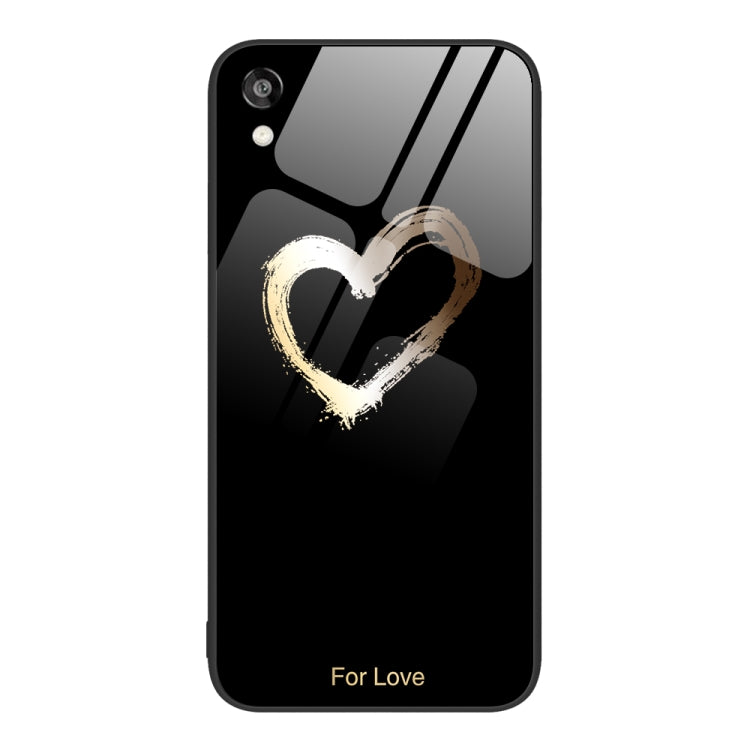 For Honor Play 3e Colorful Painted Glass Phone Case