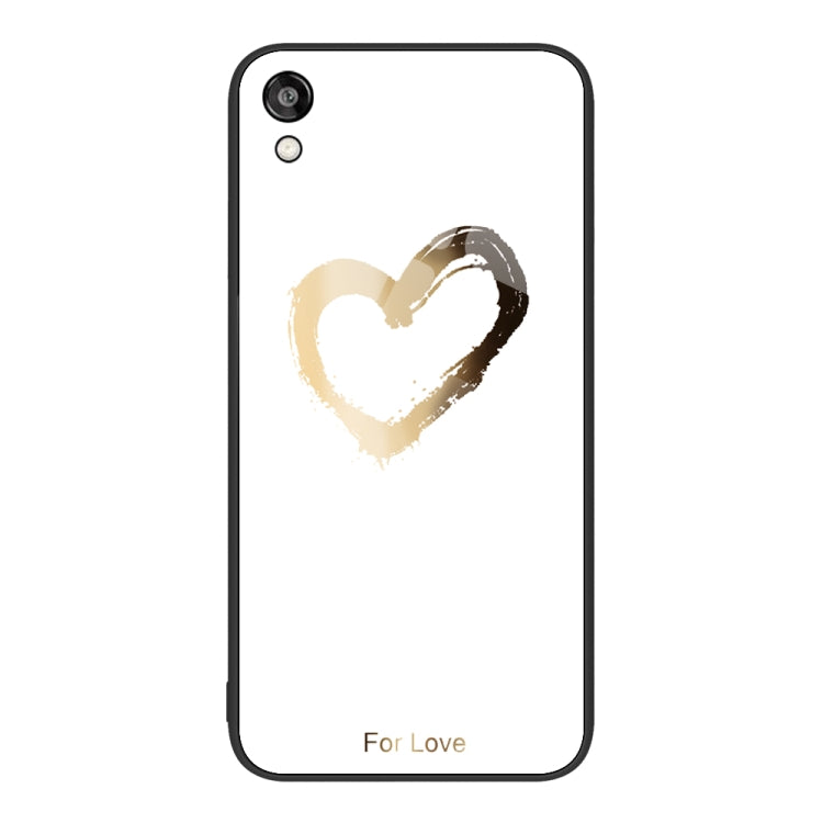 For Honor Play 3e Colorful Painted Glass Phone Case