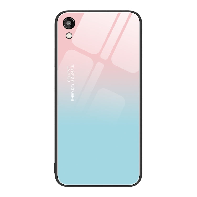 For Honor Play 3e Colorful Painted Glass Phone Case