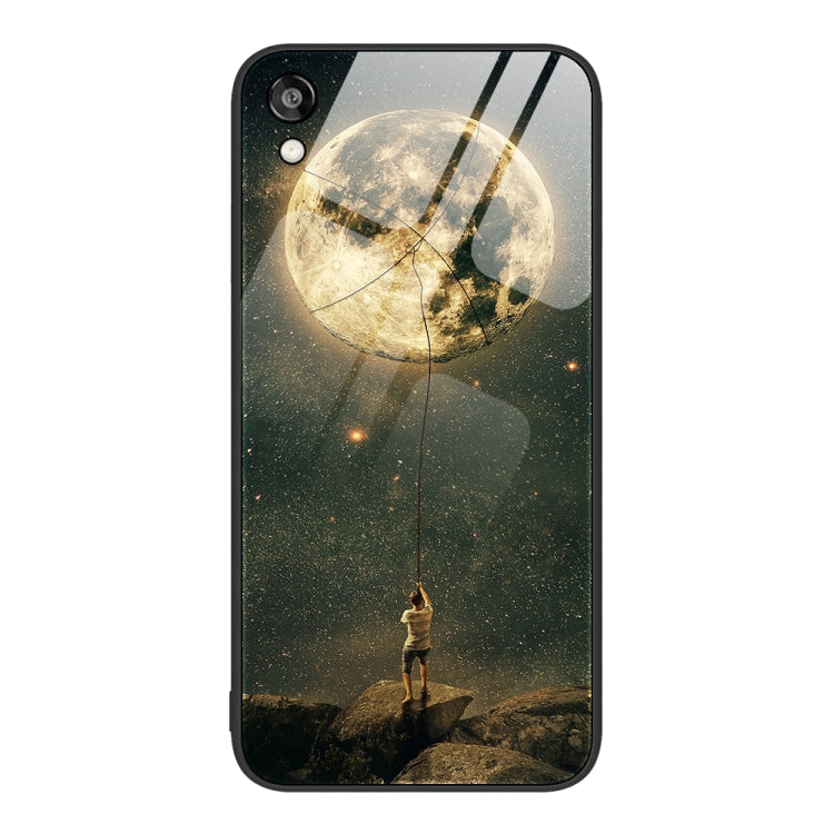 For Honor Play 3e Colorful Painted Glass Phone Case
