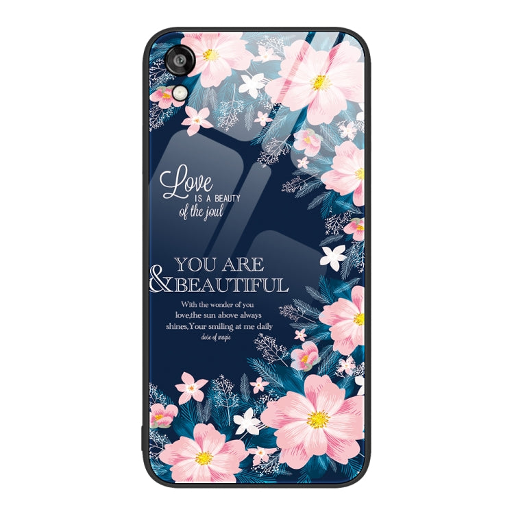 For Honor Play 3e Colorful Painted Glass Phone Case