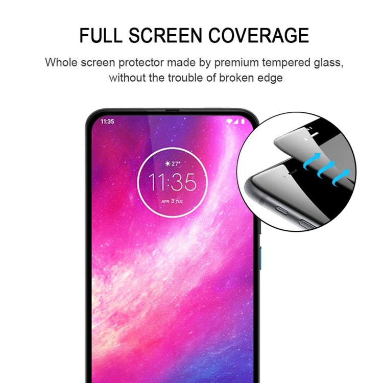 For Motorola One Hyper Full Glue Full Cover Screen Protector Tempered Glass Film