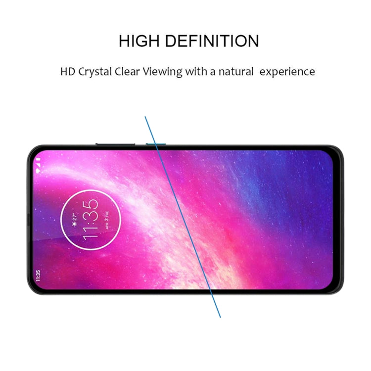 For Motorola One Hyper Full Glue Full Cover Screen Protector Tempered Glass Film