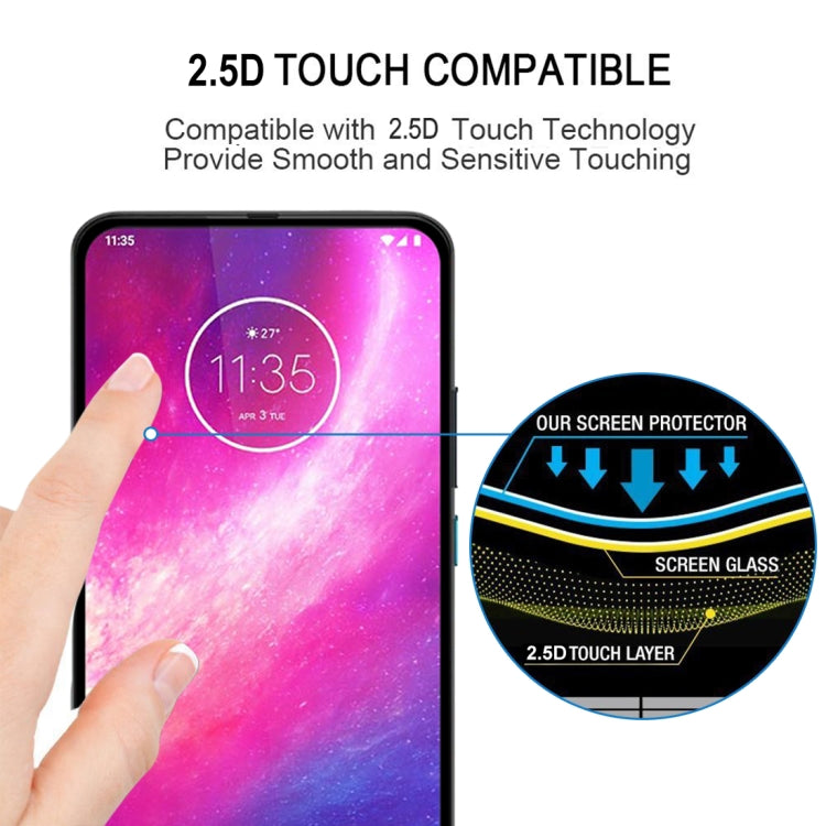 For Motorola One Hyper Full Glue Full Cover Screen Protector Tempered Glass Film