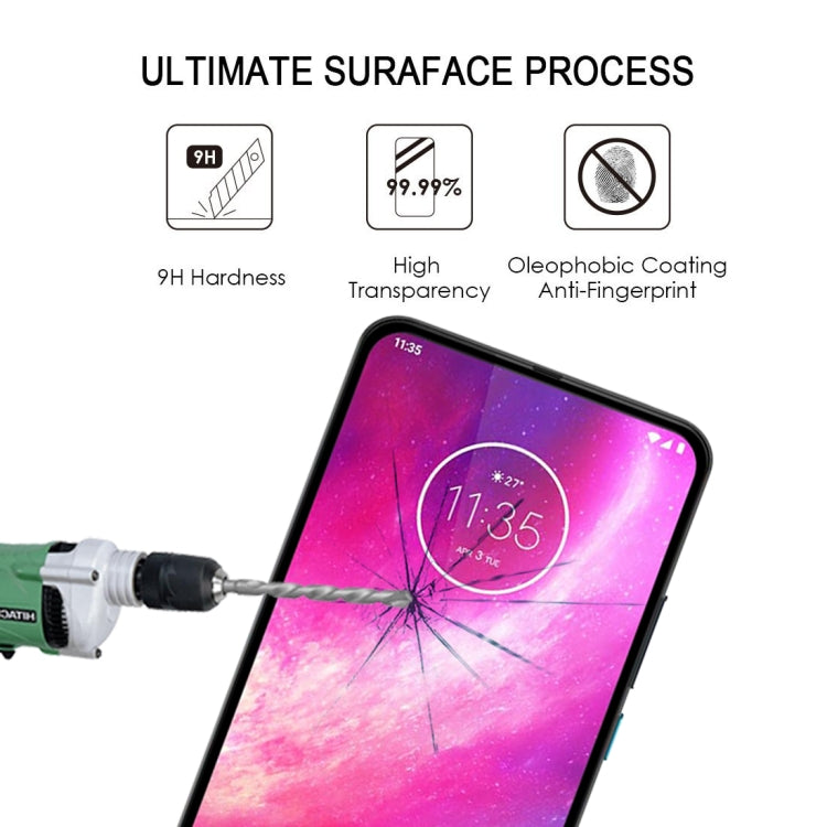 For Motorola One Hyper Full Glue Full Cover Screen Protector Tempered Glass Film