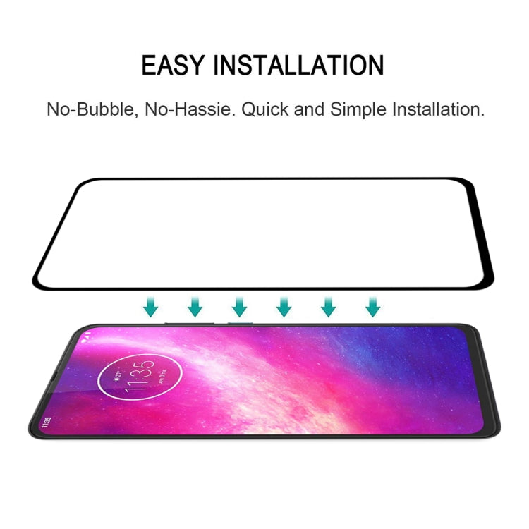 For Motorola One Hyper Full Glue Full Cover Screen Protector Tempered Glass Film