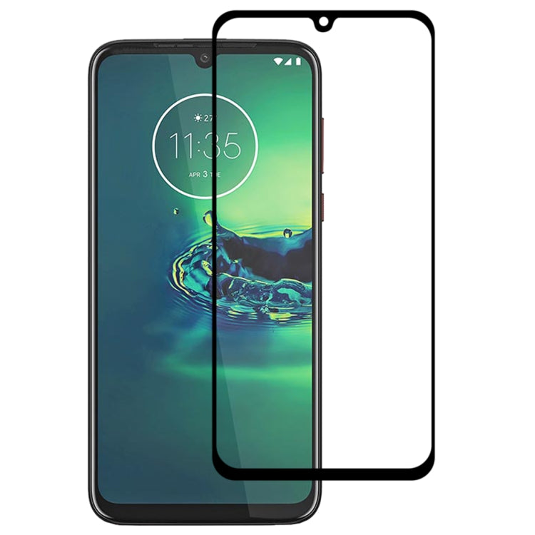 For Motorola Moto G8 Plus Full Glue Full Cover Screen Protector Tempered Glass Film
