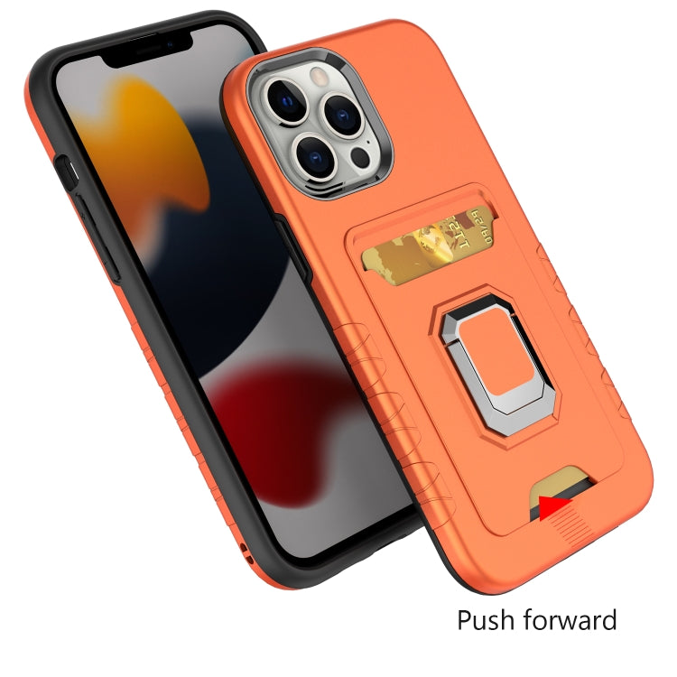 For iPhone 14 Pro Max Card Shield Magnetic Holder Phone Case