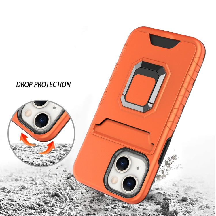 For iPhone 13 mini Card Shield Magnetic Holder Phone Case