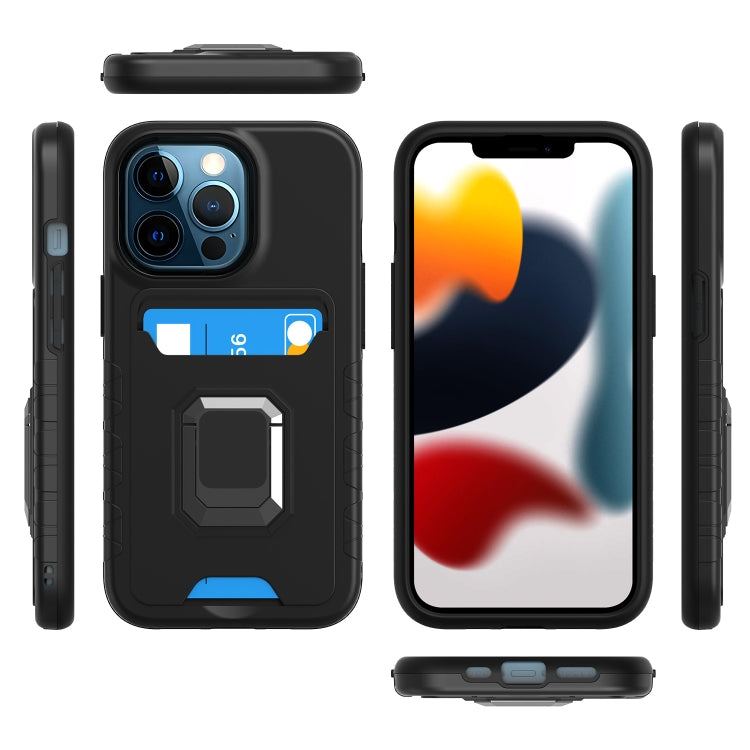 For iPhone 13 Pro Card Shield Magnetic Holder Phone Case