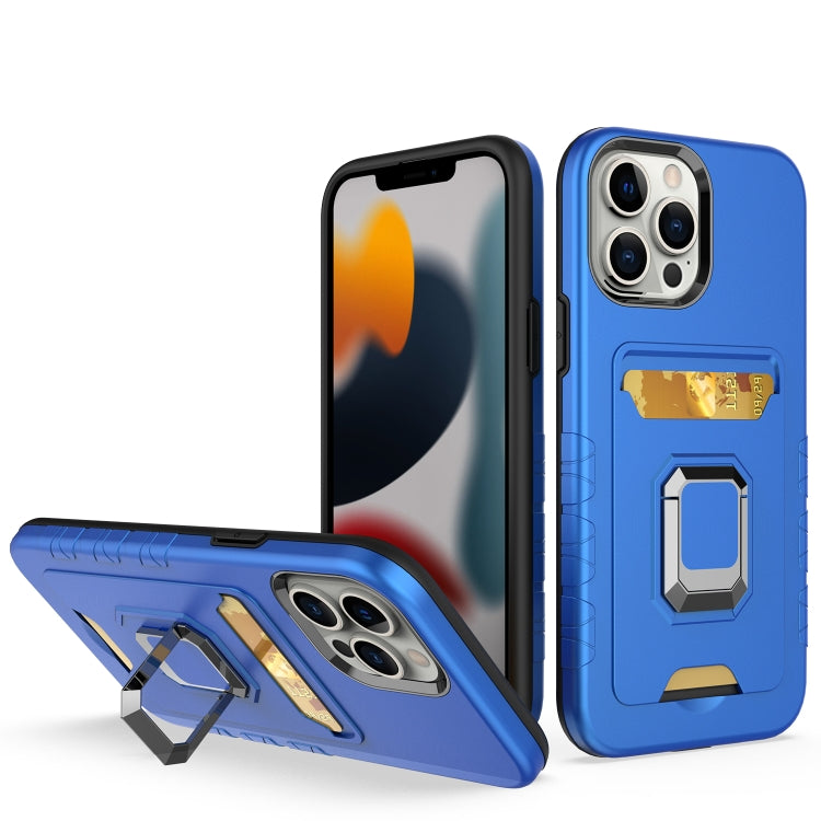 For iPhone 13 Pro Max Card Shield Magnetic Holder Phone Case