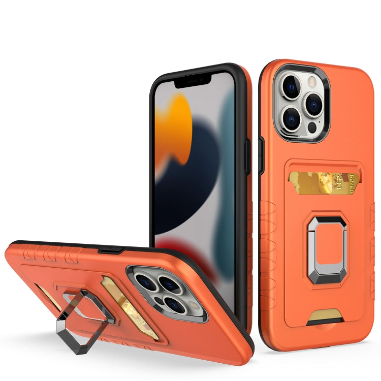 For iPhone 13 Pro Max Card Shield Magnetic Holder Phone Case