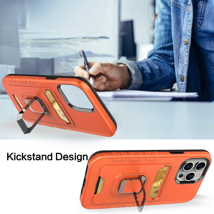 For iPhone 13 Pro Max Card Shield Magnetic Holder Phone Case