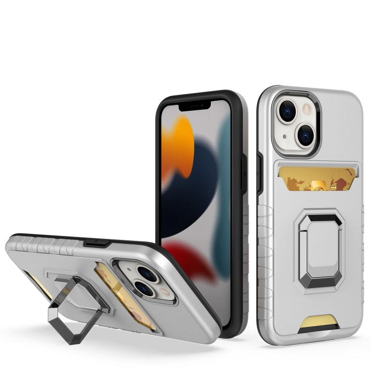 For iPhone 12 mini Card Shield Magnetic Holder Phone Case