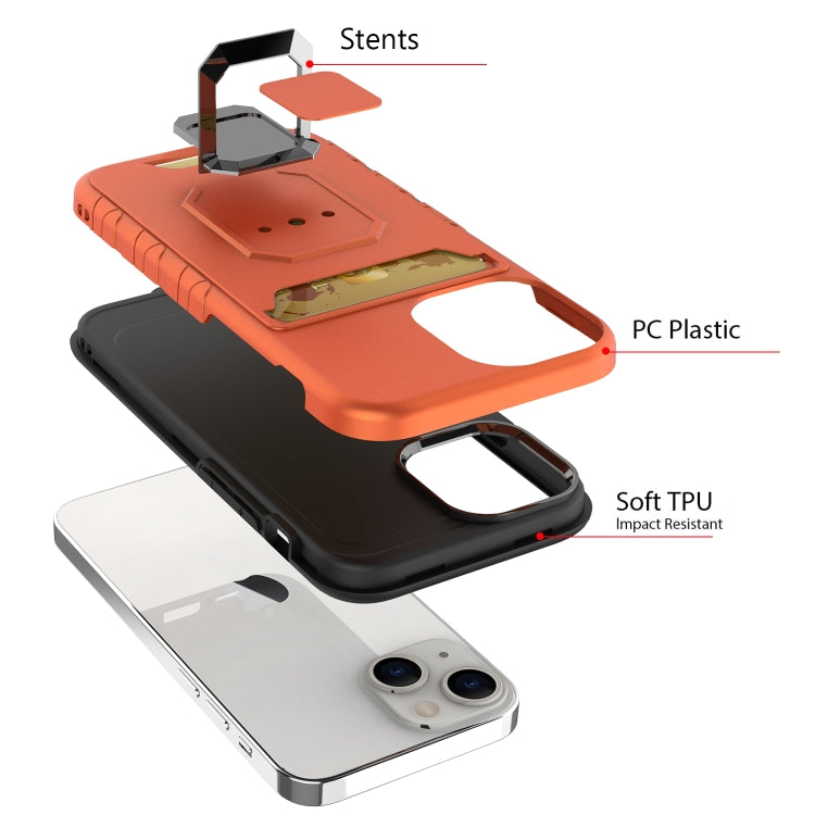 For iPhone 12 mini Card Shield Magnetic Holder Phone Case