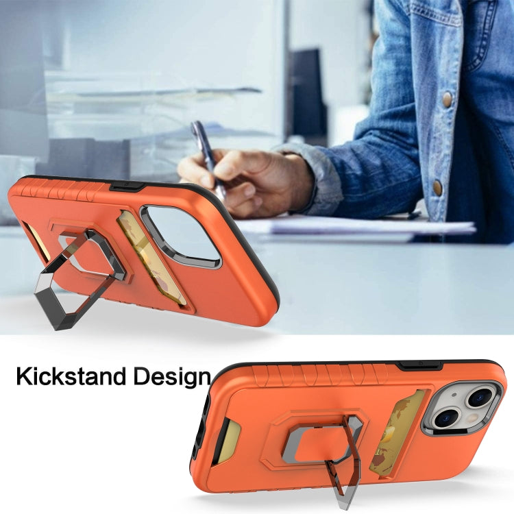 For iPhone 12 mini Card Shield Magnetic Holder Phone Case