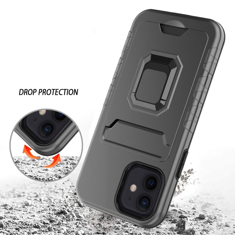 For iPhone 12 Card Shield Magnetic Holder Phone Case