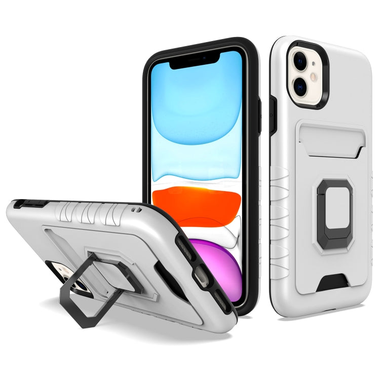 For iPhone 11 Card Shield Magnetic Holder Phone Case