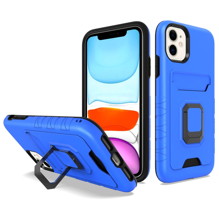 For iPhone 11 Card Shield Magnetic Holder Phone Case