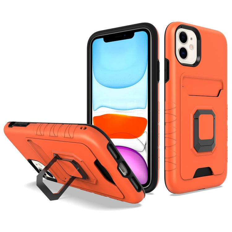 For iPhone 11 Card Shield Magnetic Holder Phone Case