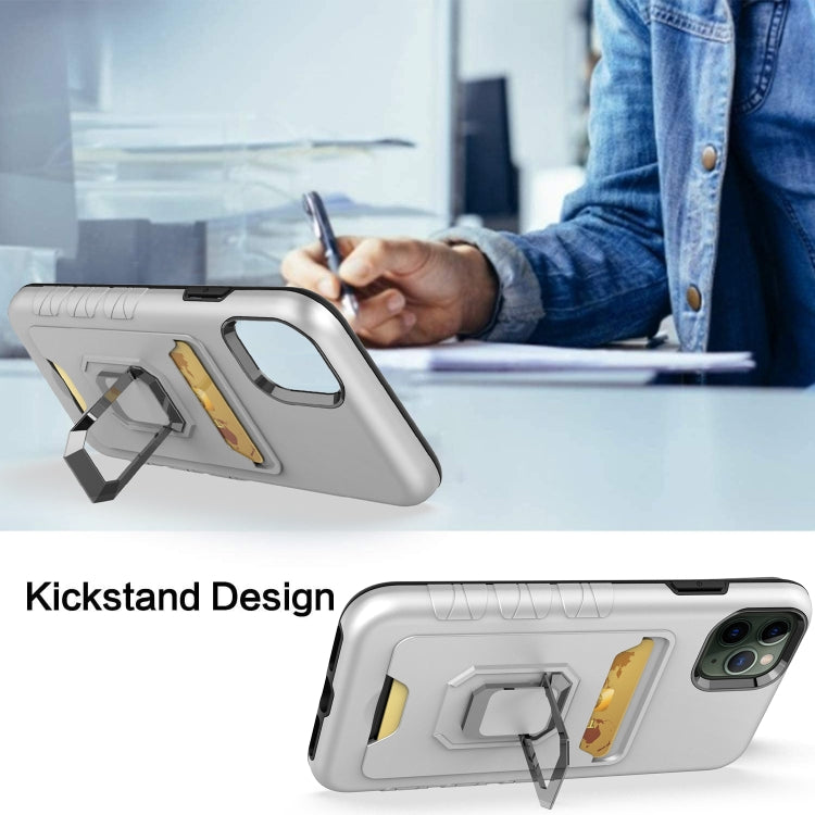 For iPhone 11 Pro Max Card Shield Magnetic Holder Phone Case