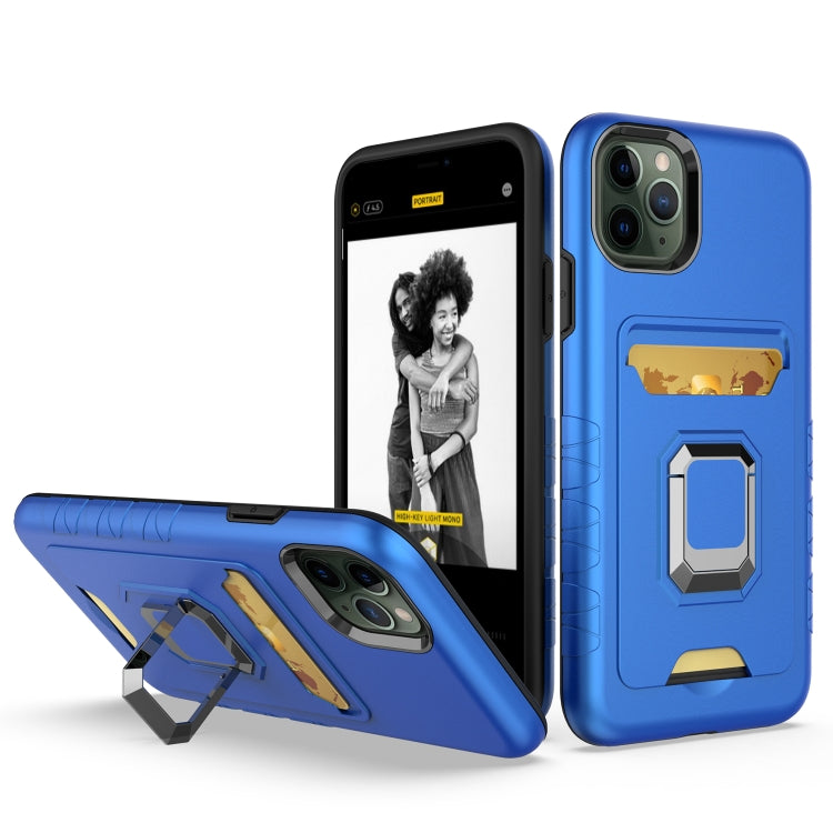 For iPhone 11 Pro Max Card Shield Magnetic Holder Phone Case