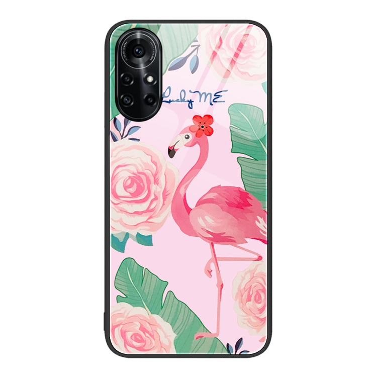 For Huawei nova 8 Pro 4G Colorful Painted Glass Phone Case