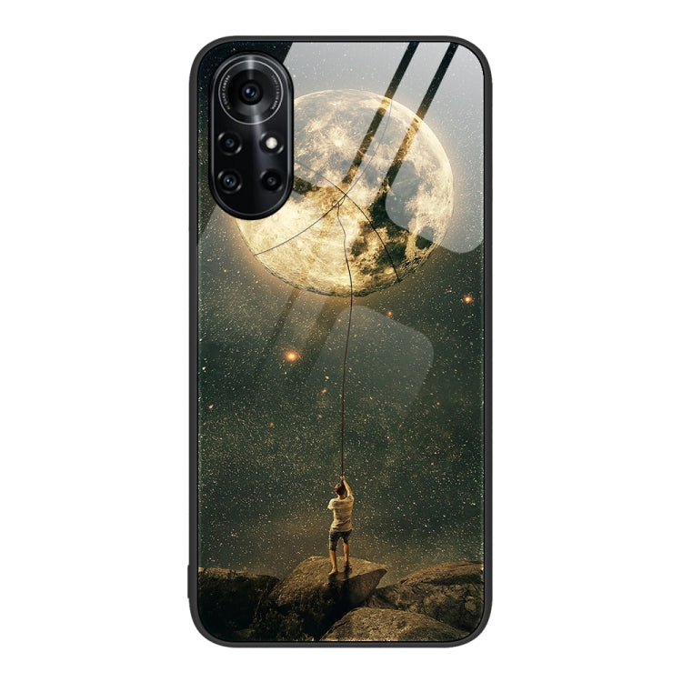 For Huawei nova 8 Pro 4G Colorful Painted Glass Phone Case
