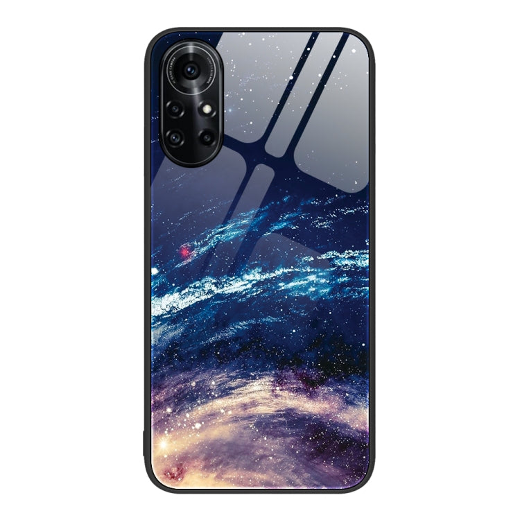 For Huawei nova 8 Pro 4G Colorful Painted Glass Phone Case