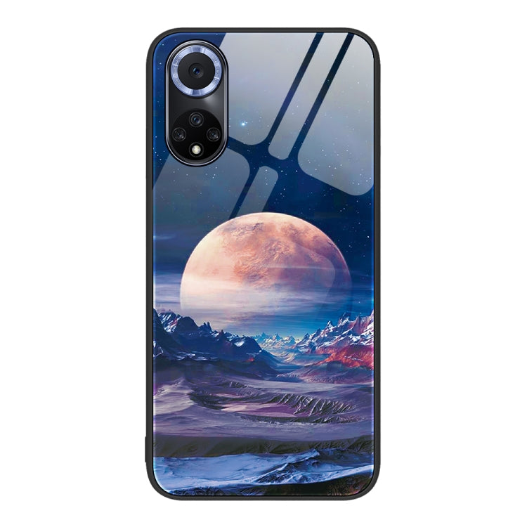 For Huawei nova 9 Colorful Painted Glass Phone Case
