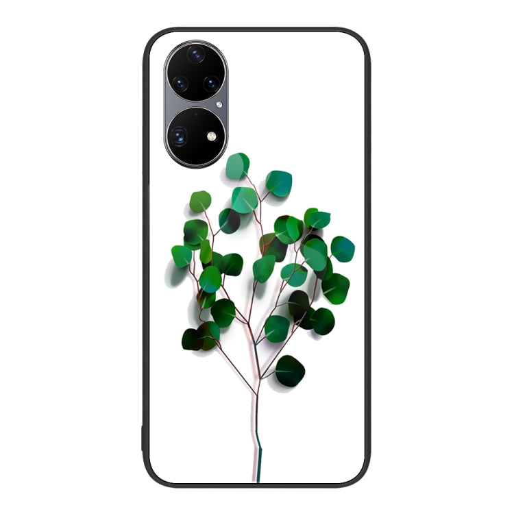 For Huawei P50 Pro Colorful Painted Glass Phone Case