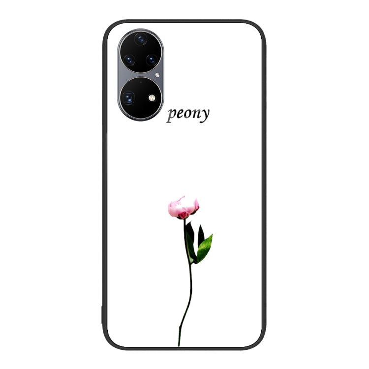 For Huawei P50 Pro Colorful Painted Glass Phone Case