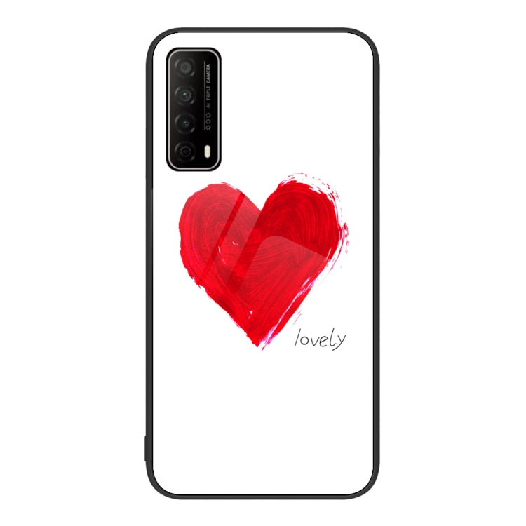 For Huawei Enjoy 20 SE Colorful Painted Glass Phone Case