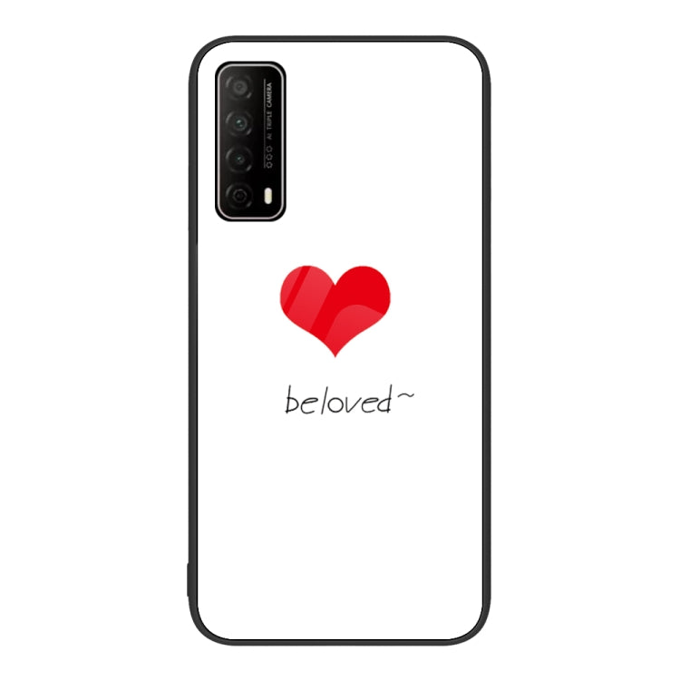For Huawei Enjoy 20 SE Colorful Painted Glass Phone Case